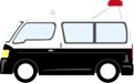 交通事故パトカー