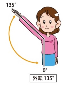 外転135度 外転135度
